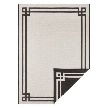 Covor adecvat pentru exterior NORTHRUGS Manito, 80 x 150 cm, negru-crem