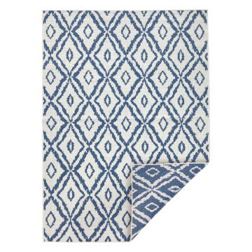 Covor adecvat pentru exterior Bougari Rio, 200 x 290 cm, albastru - alb Covor adecvat pentru exterior Bougari Rio, 200 x 290 cm, albastru - alb