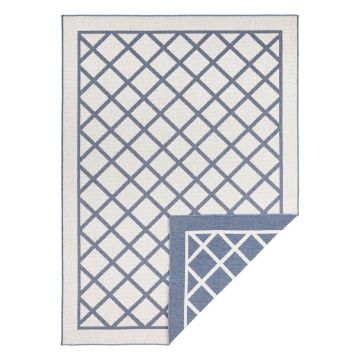 Covor adecvat pentru exterior Bougari Supreme, 150 x 80 cm, albastru-crem Covor adecvat pentru exterior Bougari Supreme, 150 x 80 cm, albastru-crem