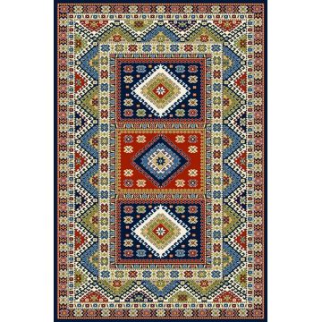Covor Aras Navy Blue, Wilton