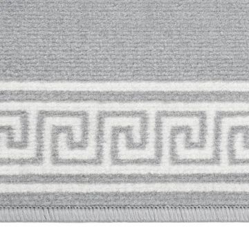vidaXL Covor traversă, gri cu motiv, 100x200 cm, BCF