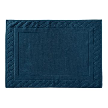 Covor de baie Descamps Mousseuse 3 60x80cm Albastru Prusia