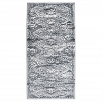 vidaXL Covor traversă, gri oriental, 100x200 cm, BCF