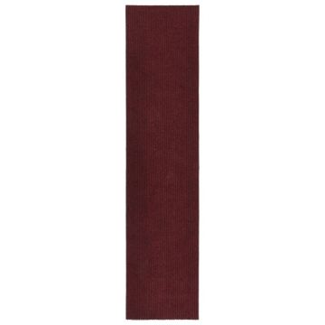 vidaXL Covor traversă de captare murdărie, roșu bordo, 100x450 cm