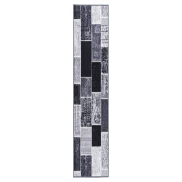 vidaXL Covor traversă, gri, 80x400 cm vidaXL Covor traversă, gri, 80x400 cm