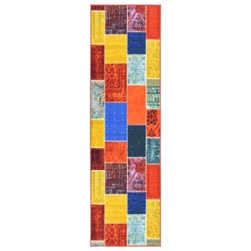 vidaXL Covor traversă, multicolor, 80x500 cm