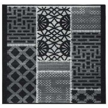 vidaXL Covor traversă, negru, 80x100 cm vidaXL Covor traversă, negru, 80x100 cm