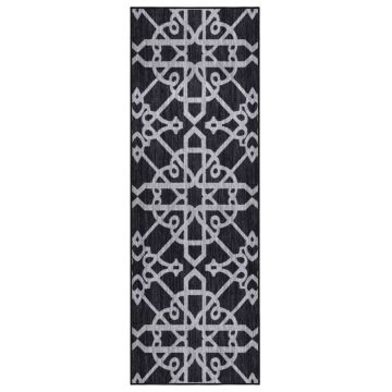 vidaXL Covor traversă, negru, 80x250 cm vidaXL Covor traversă, negru, 80x250 cm