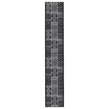 vidaXL Covor traversă, negru, 80x600 cm