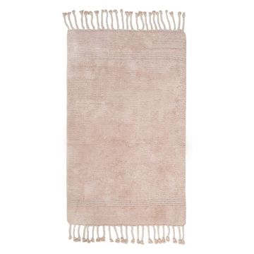 Covoraș din bumbac pentru baie Foutastic Paloma, 70 x 110 cm, roz