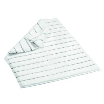 Covoraș din bumbac pentru baie L'appartement Striped Terry, 60 x 90 cm, alb - gri Covoraș din bumbac pentru baie L'appartement Striped Terry, 60 x 90 cm, alb - gri