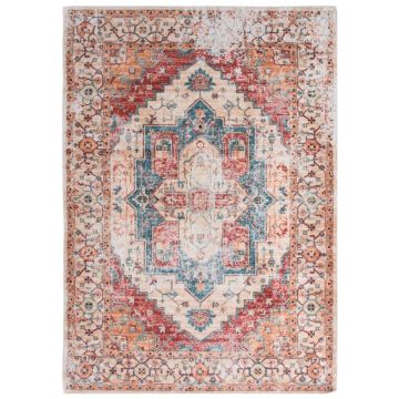 vidaXL Covor cu imprimeu lavabil, multicolor, 200x300 cm, poliester