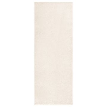 vidaXL Covor moale anti-alunecare, bej, 67x180 cm