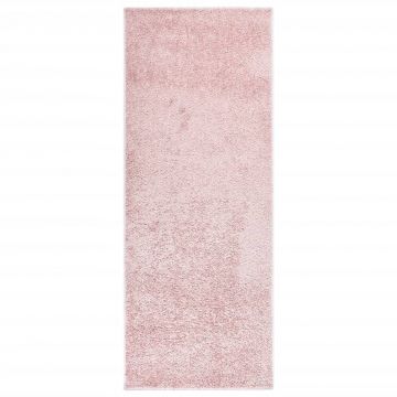 vidaXL Covor moale anti-alunecare, roz, 57x150 cm