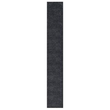 vidaXL Covor traversă, antracit, 60x450 cm, BCF vidaXL Covor traversă, antracit, 60x450 cm, BCF