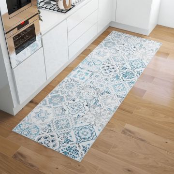 vidaXL Covor traversă cu imprimeu, lavabil, 100x300 cm, poliester