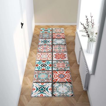 vidaXL Covor traversă cu imprimeu, lavabil, 80x300 cm, poliester vidaXL Covor traversă cu imprimeu, lavabil, 80x300 cm, poliester