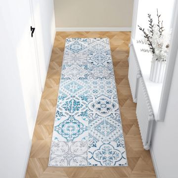 vidaXL Covor traversă cu imprimeu, lavabil, 80x300 cm, poliester vidaXL Covor traversă cu imprimeu, lavabil, 80x300 cm, poliester