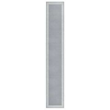 vidaXL Covor traversă, gri cu motiv, 80x500 cm, BCF vidaXL Covor traversă, gri cu motiv, 80x500 cm, BCF