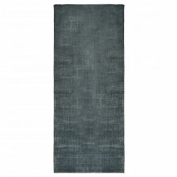 vidaXL Covor traversă lavabil pliabil, gri, 60x200 cm, poliester