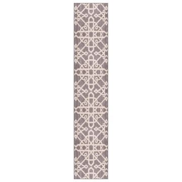 vidaXL Covor traversă, maro, 80x500 cm vidaXL Covor traversă, maro, 80x500 cm