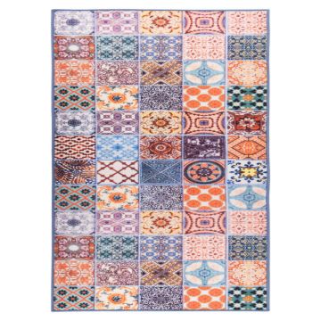 vidaXL Covor traversă, mozaic, 80x100 cm vidaXL Covor traversă, mozaic, 80x100 cm