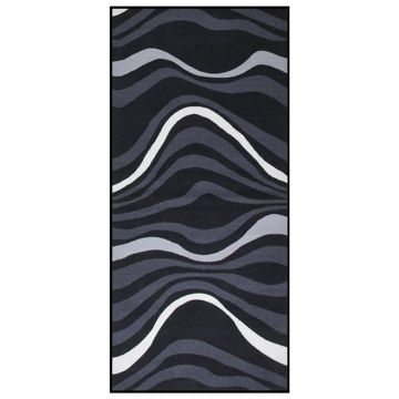 vidaXL Covor traversă, negru, 80x200 cm vidaXL Covor traversă, negru, 80x200 cm
