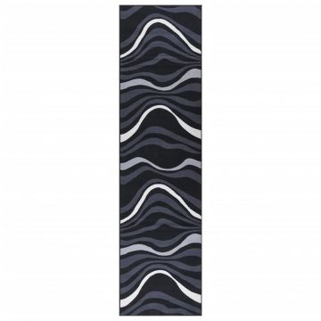 vidaXL Covor traversă, negru, 80x350 cm vidaXL Covor traversă, negru, 80x350 cm