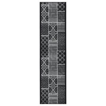 vidaXL Covor traversă, negru, 80x400 cm vidaXL Covor traversă, negru, 80x400 cm