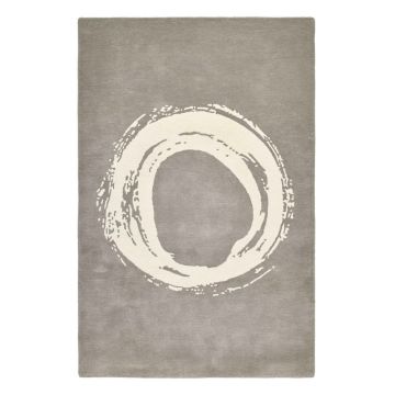 Covor din lână Think Rugs Elements Circle, 120 x 170 cm, gri