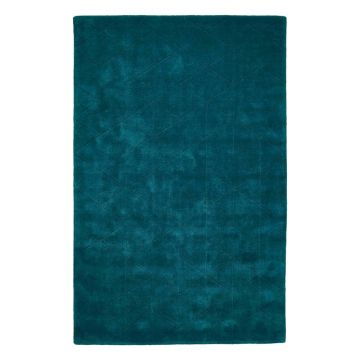 Covor din lână Think Rugs Kasbah, 150 x 230 cm, verde smarald ieftin