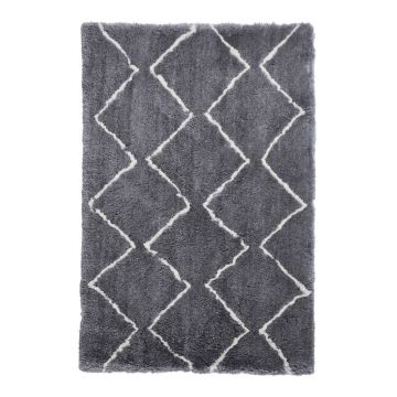 Covor Think Rugs Morocco Dark, 150 x 230 cm, gri-bej