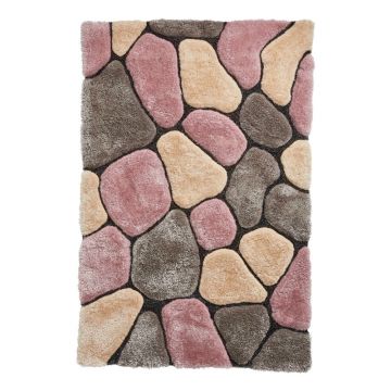 Covor Think Rugs Noble House Rock, 120 x 170 cm, roz-gri