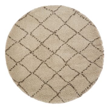 Covor Think Rugs Royal Nomadic, ø 160 cm, bej