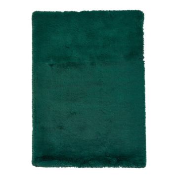 Covor Think Rugs Super Teddy, 120 x 170 cm, verde smarald