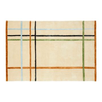 Covor din amestec de bumbac Hübsch Ester, 120 x 180 cm, bej