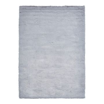 Covor Think Rugs Teddy, 120 x 170 cm, gri argintiu ieftin