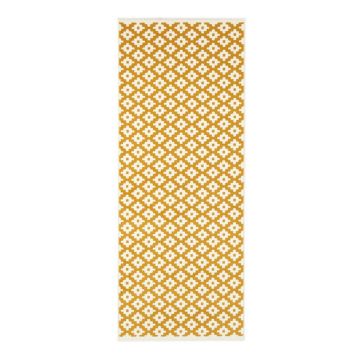 Covor tip traversă Hanse Home Celebration Lattice, 80x250 cm, crem-galben