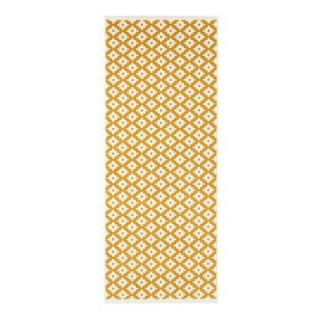 Covor tip traversă Hanse Home Celebration Lattice, 80x250 cm, crem-galben