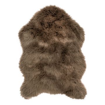 Blană artificială Tiseco Home Studio Sheepskin, 60 x 90 cm, maro închis