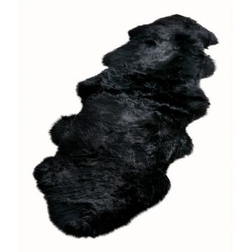 Blană de oaie Native Natural Double, 60 x 240 cm, negru Blană de oaie Native Natural Double, 60 x 240 cm, negru