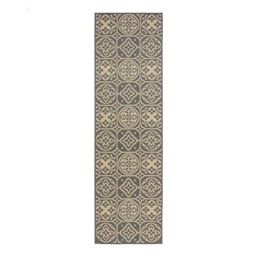 Covor de exterior Flair Rugs Tile, 66 x 230 cm, gri