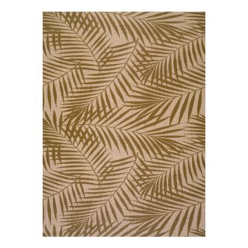 Covor de exterior Universal Palm, 60 x 110 cm, maro-bej