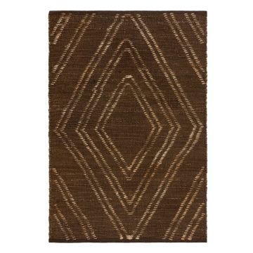 Covor din iută Flair Rugs Trey, 120 x 170 cm, maro