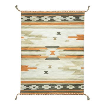 Covor reversibil pentru exterior din plastic reciclat Green Decore Aztec, 120 x 180 cm