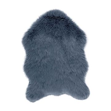 Blană artificială Tiseco Home Studio Sheepskin, 60 x 90 cm, albastru