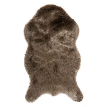 Blană artificială Tiseco Home Studio Sheepskin, 80 x 150 cm, maro închis