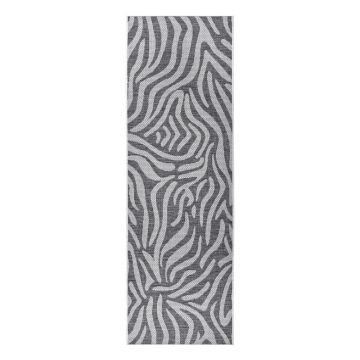 Covor adecvat pentru exterior NORTHRUGS Cebra, 70 x 200 cm, gri - bej