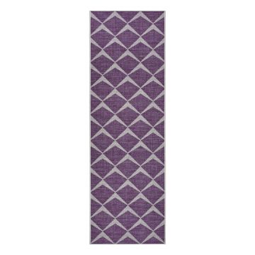 Covor adecvat pentru exterior NORTHRUGS Escala, 70 x 200 cm, violet - bej