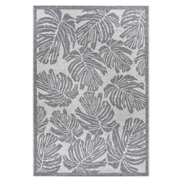 Covor adecvat pentru exterior NORTHRUGS Monstera, 200 x 290 cm, gri - bej